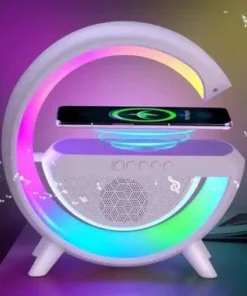 G Smart Light Sound Machine Multifunctional App Music G Speaker Lamp With Wireless Charger