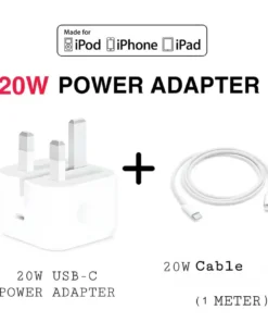 20W Fast Charger + FREE data Cable ⚡